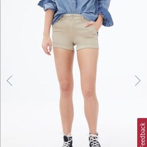 american eagle super stretch khaki shorts